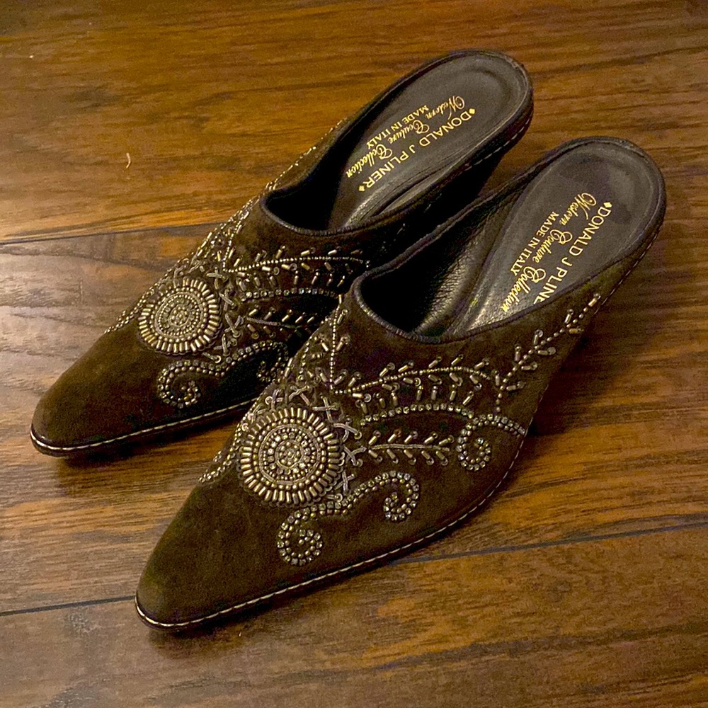 Donald J. Pliner Western Couture Collection Janet Mules Size 6.5